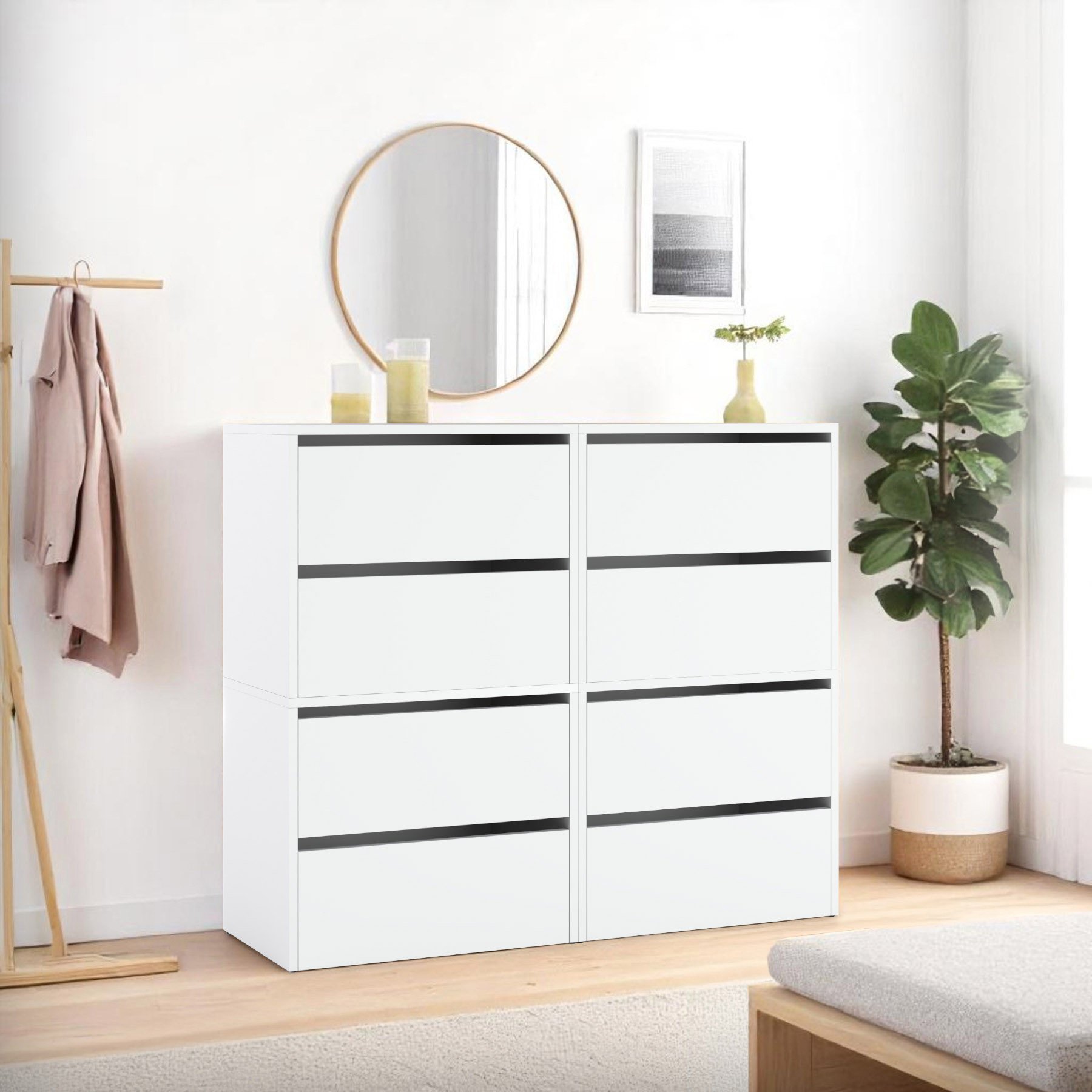 szeroki regał na buty